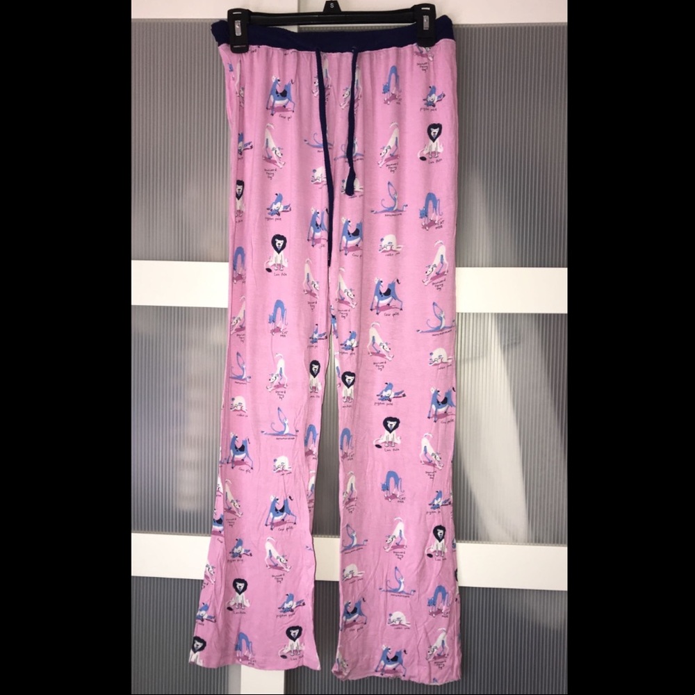 animal yoga pose pajama pants